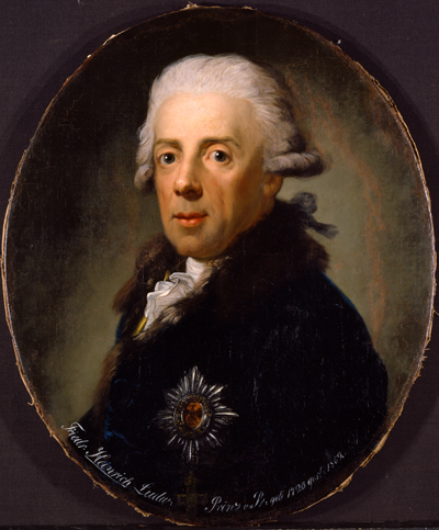 gemaltes Porträt Prinz Heinrich von Preußen